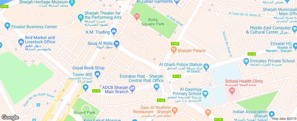 Отель Nejoum Al Emirate на карте ОАЭ