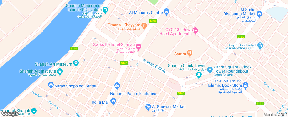 Отель One To One Aldar на карте ОАЭ