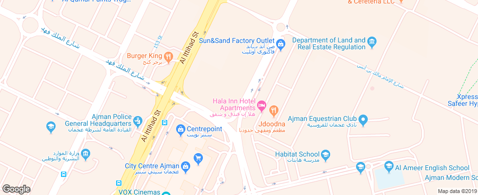 Отель Radisson Blu Ajman на карте ОАЭ
