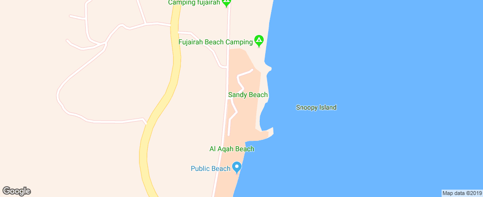 Отель Sandy Beach Hotel & Resort на карте ОАЭ