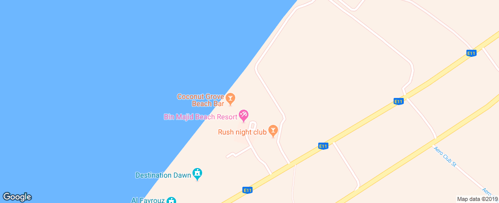 Отель Smartline Beach Resort на карте ОАЭ