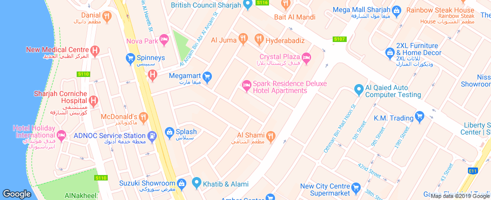 Отель Spark Residence Apt на карте ОАЭ
