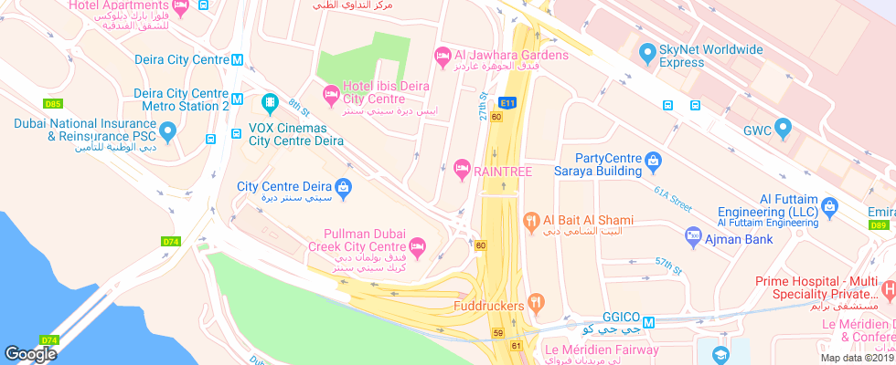 Отель Suha City Hotel на карте ОАЭ