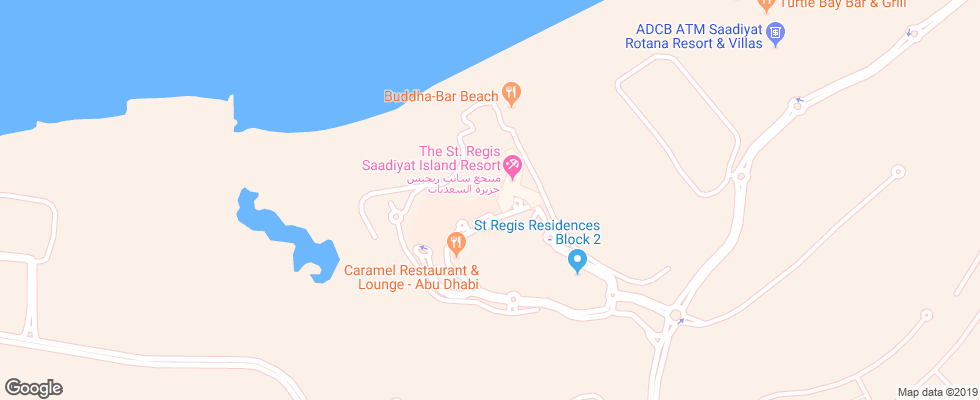 Отель The St. Regis Saadiyat Island Resort на карте ОАЭ