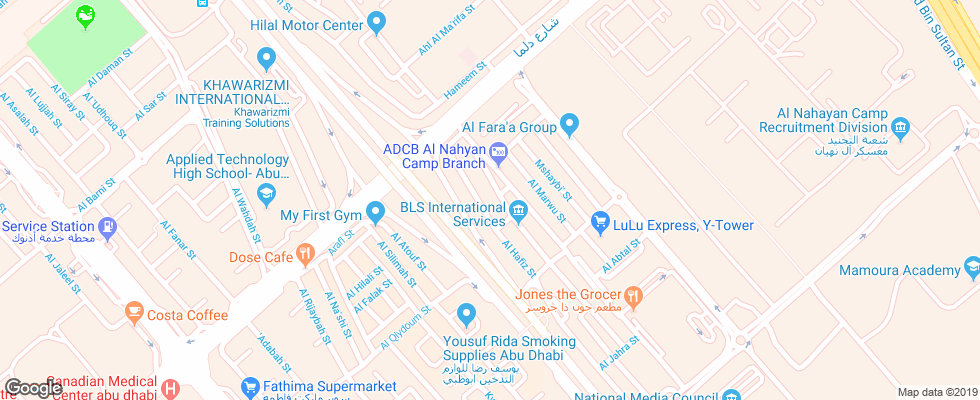 Отель Times Inn Hotel Apartments на карте ОАЭ