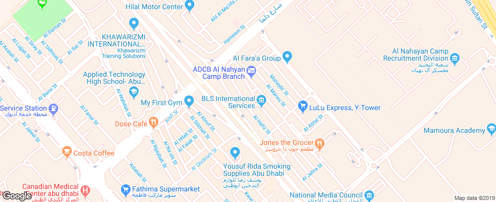 Отель Vision Links Hotel Apartments на карте ОАЭ