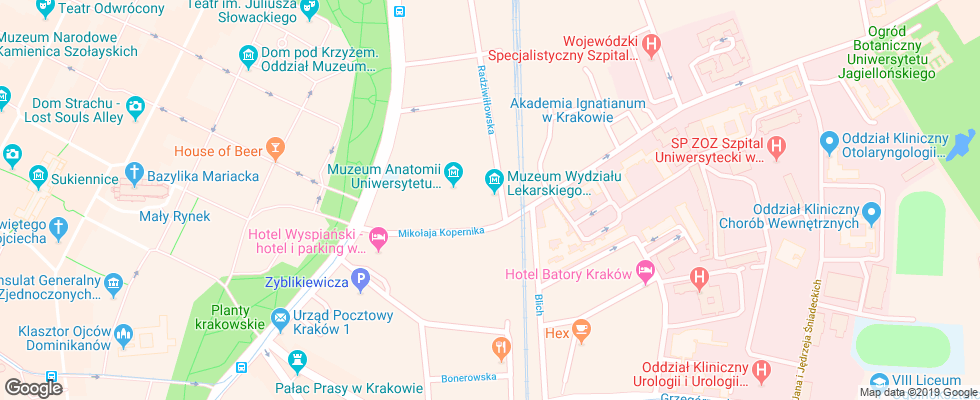 Отель Ascot на карте Польши