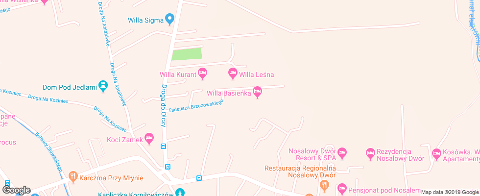 Отель Biale Runo на карте Польши