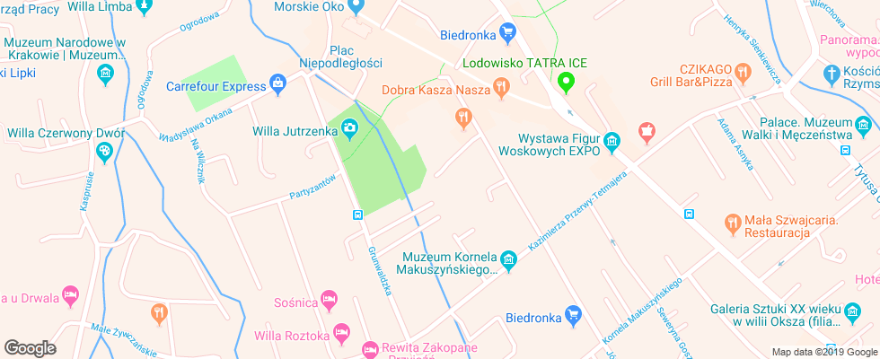 Отель Gong Pensjonat на карте Польши