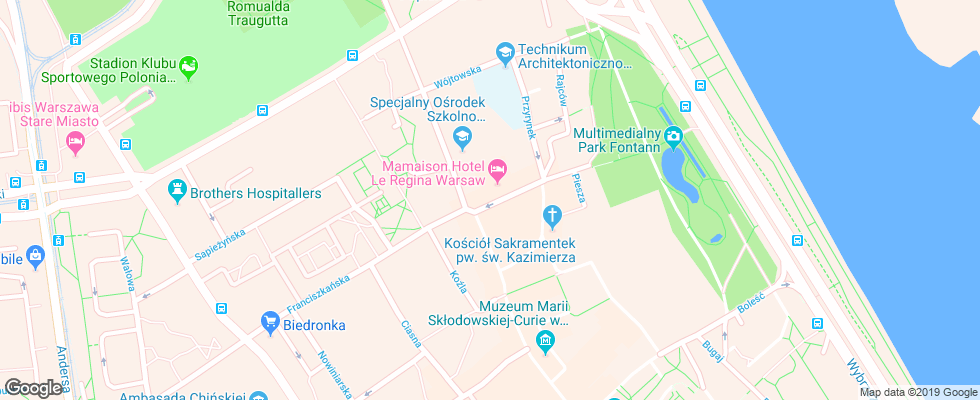 Отель Mamaison Hotel Le Regina на карте Польши