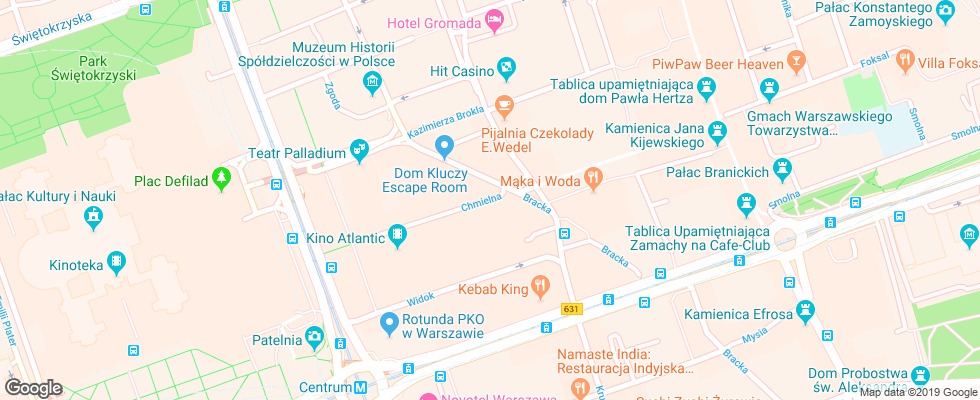 Отель Mamaison Residence Diana на карте Польши