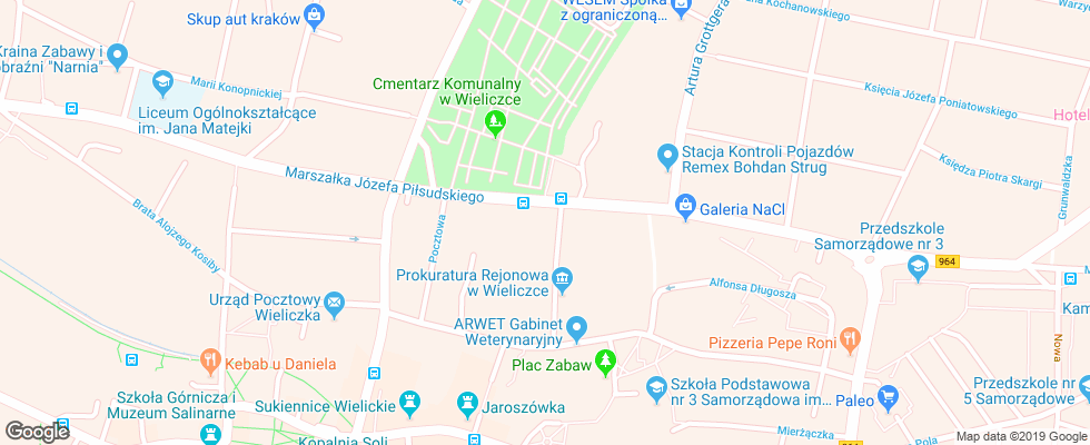 Отель Mlyn Solny на карте Польши