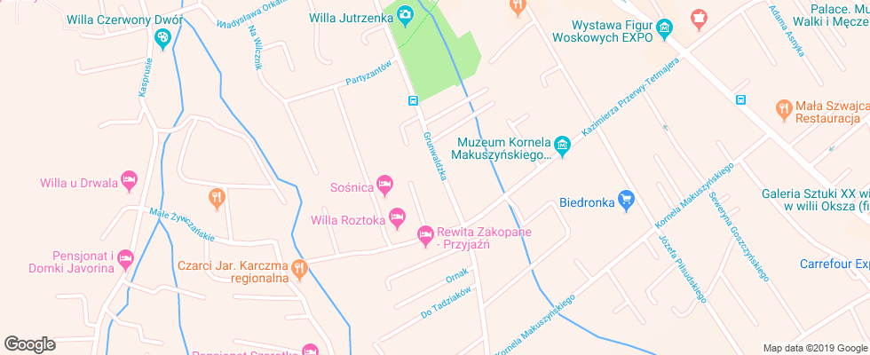 Отель Tatiana Premium Villa на карте Польши