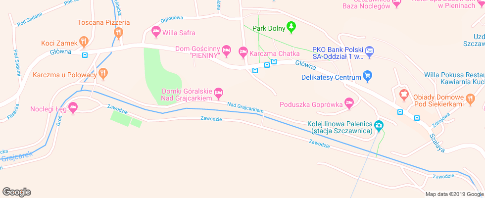Отель U Ewy Willa на карте Польши