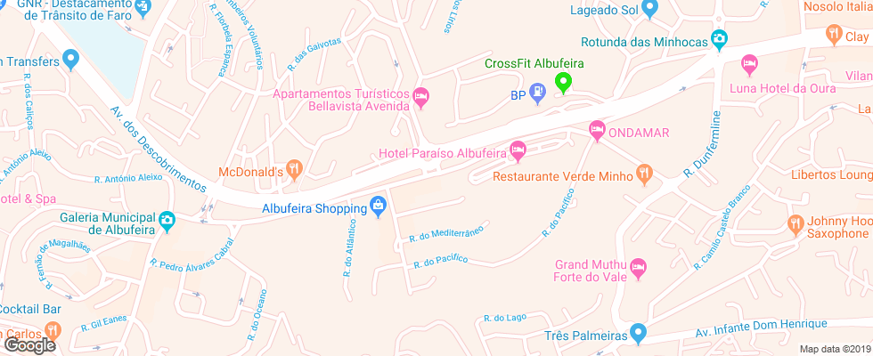 Отель Alagoamar на карте Португалии