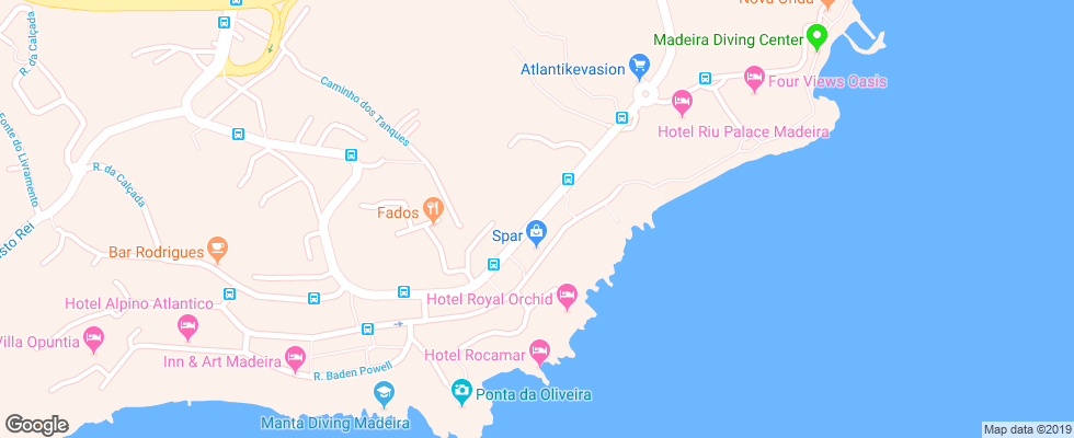Отель Alpino Atlantico на карте Португалии