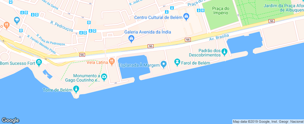 Отель Altis Belem Hotel & Spa на карте Португалии