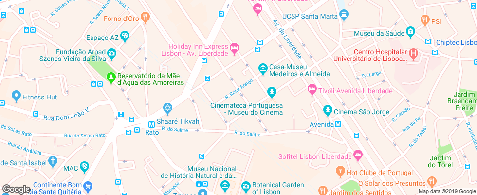 Отель Altis Suite на карте Португалии