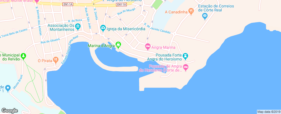 Отель Angra Marina на карте Португалии