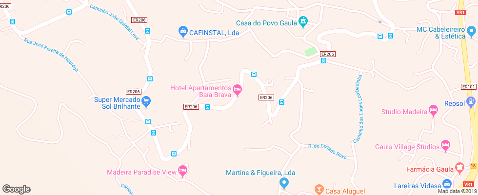 Отель Apartamentos Baia Brava на карте Португалии