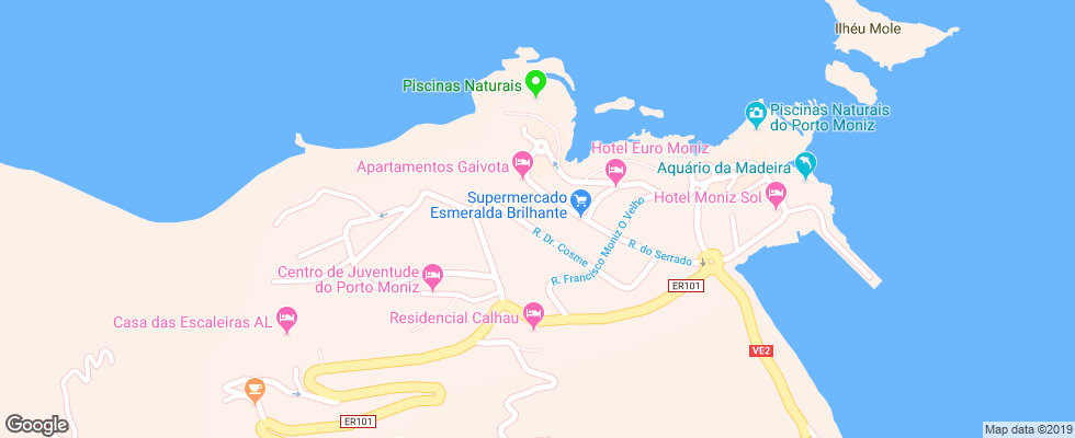 Отель Apartamentos Gaivota на карте Португалии