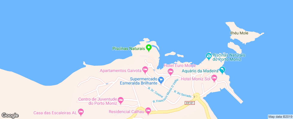 Отель Aqua Natura Madeira Hotel на карте Португалии