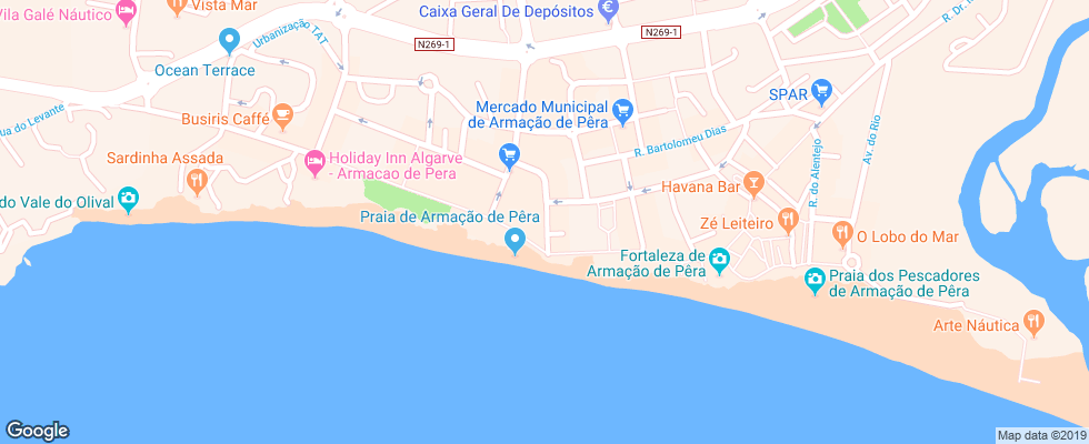 Отель Atlanticside на карте Португалии