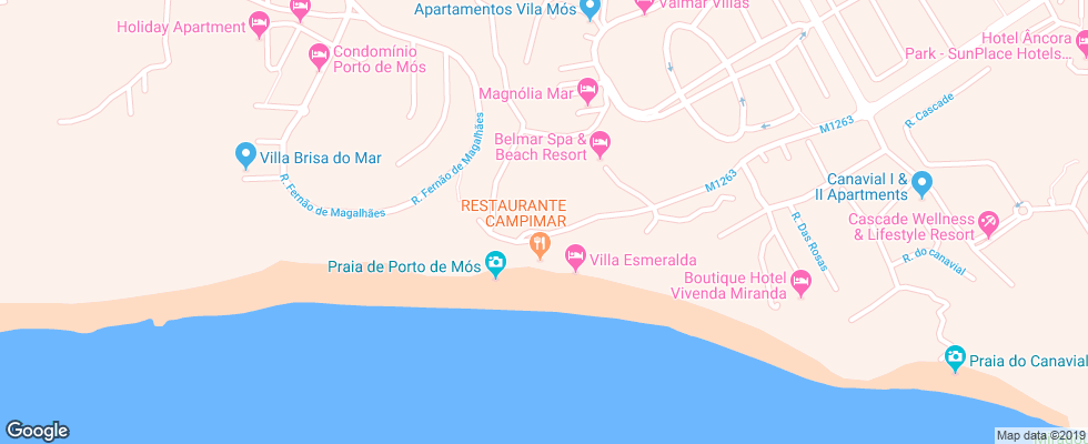 Отель Belmar Spa & Beach Resort на карте Португалии