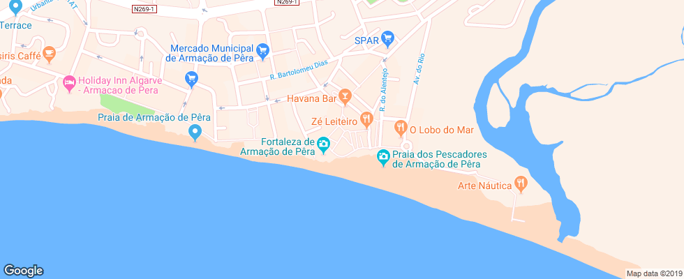 Отель Blue & Green Vilalara Thalassa Resort на карте Португалии