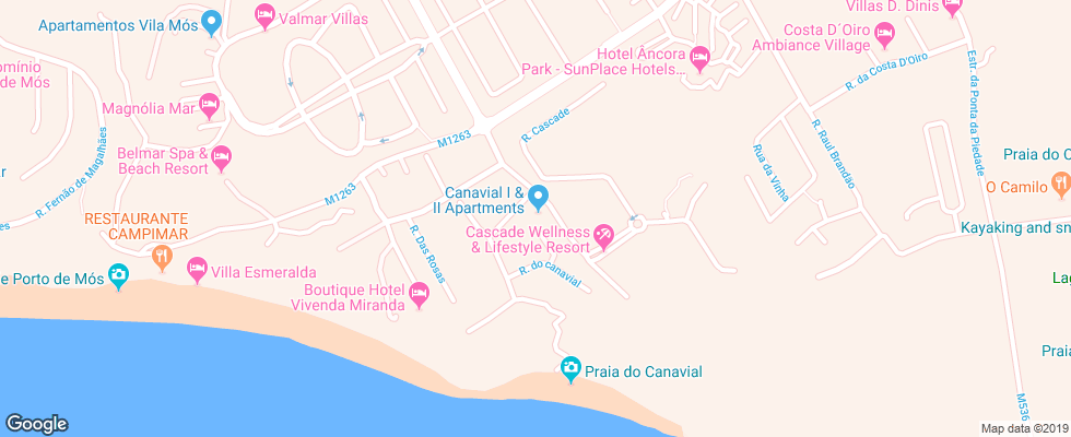 Отель Canavial I & Ii Apartamentos на карте Португалии
