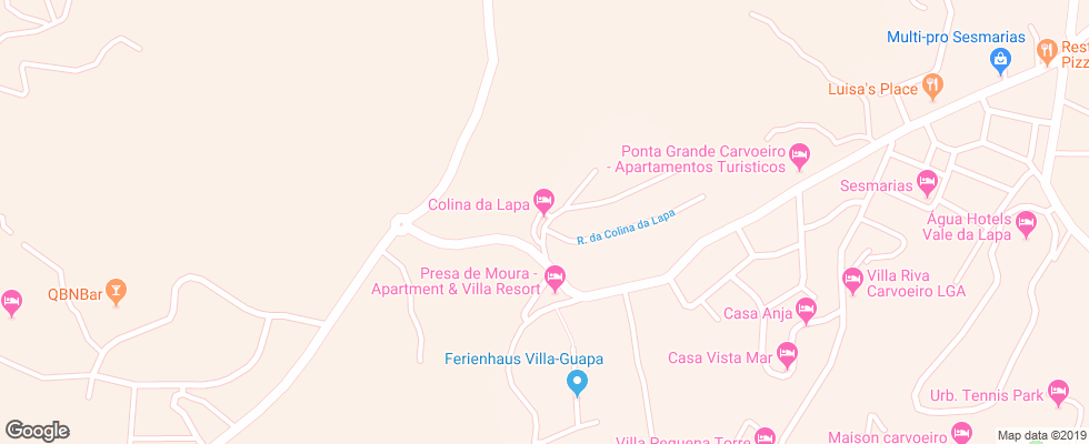 Отель Colina Da Lapa на карте Португалии