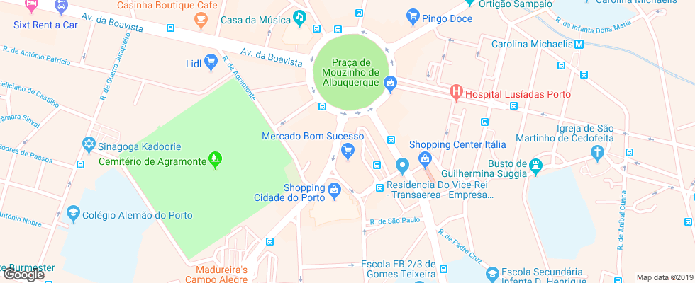 Отель Da Musica Hotel на карте Португалии