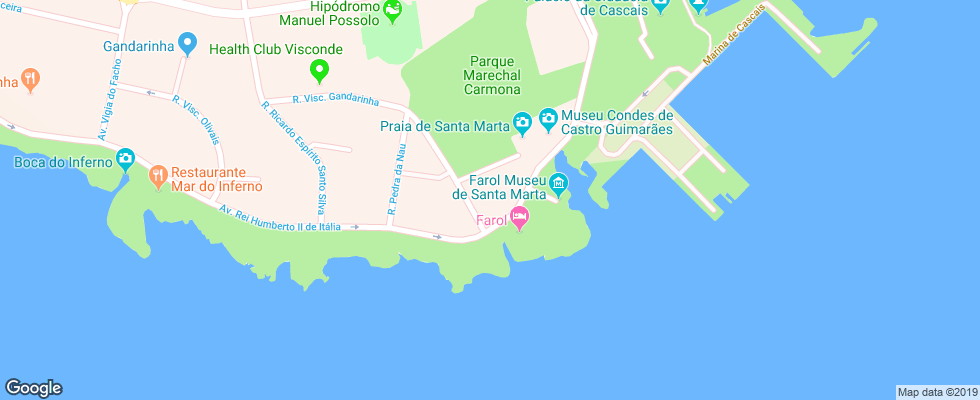 Отель Farol Desigh на карте Португалии