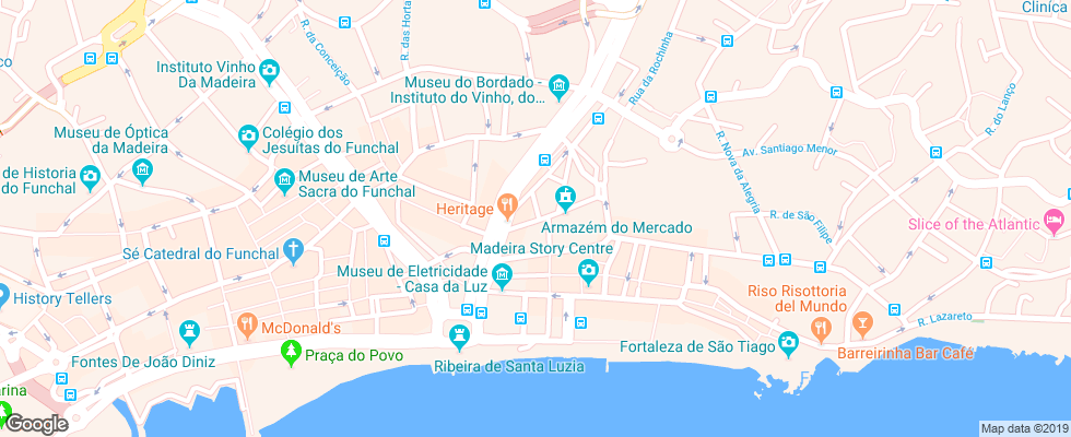 Отель Funchal Residencial на карте Португалии