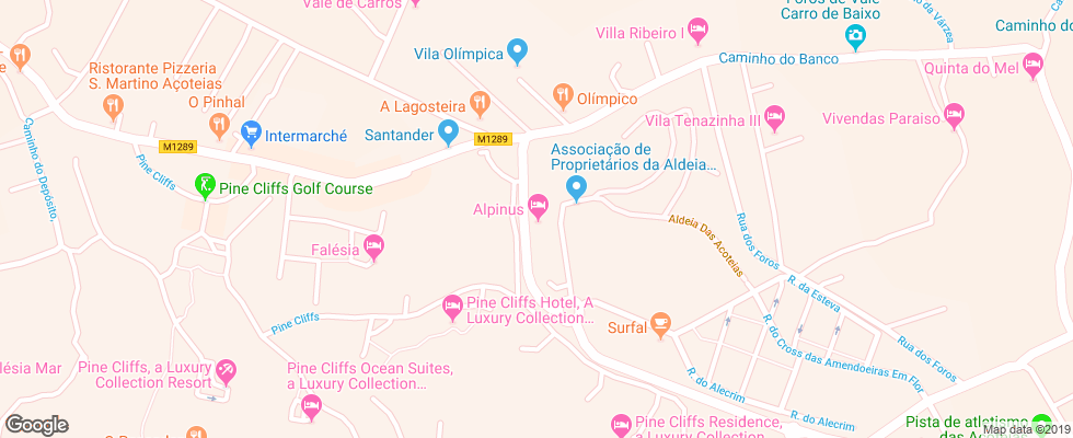 Отель Luna Alpinus на карте Португалии