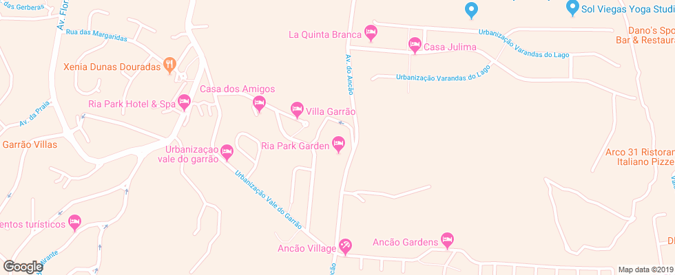 Отель Ria Park Resort на карте Португалии