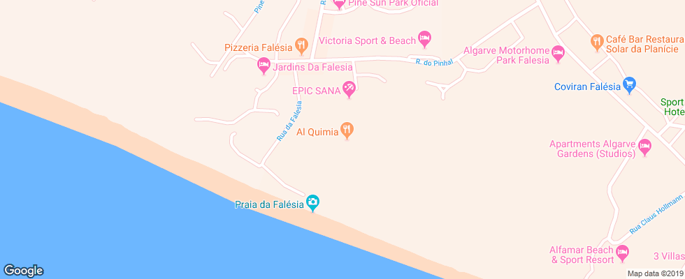 Отель Sana Epic на карте Португалии