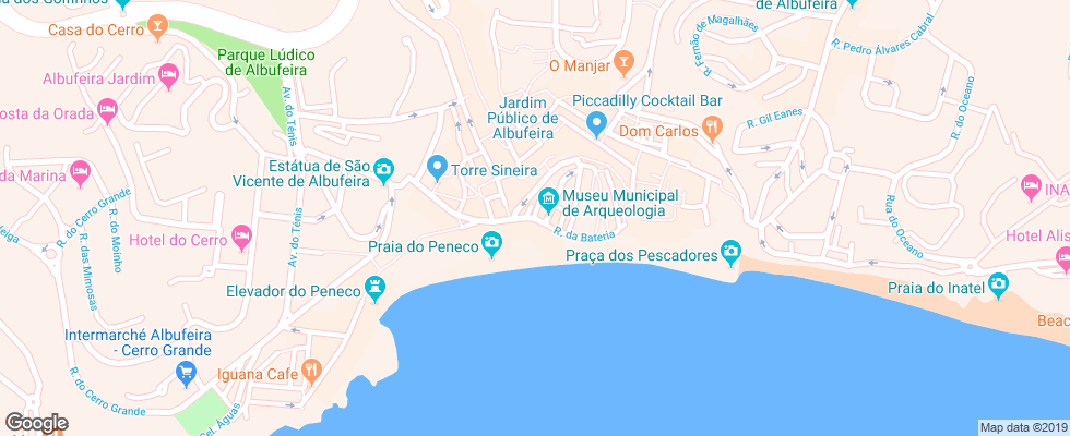 Отель Sol E Mar на карте Португалии