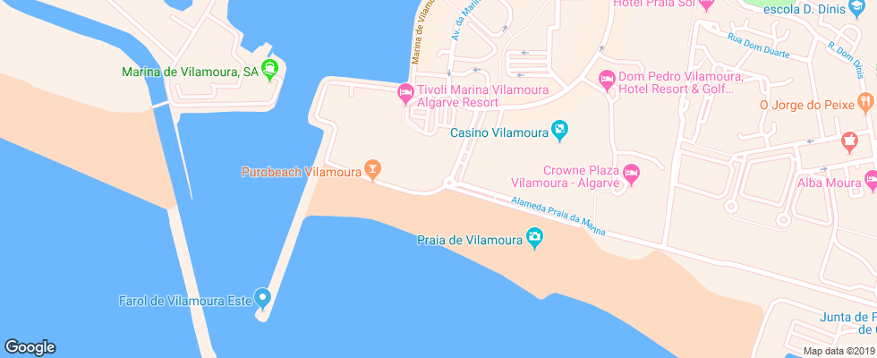 Отель Vila Gale Ampalius на карте Португалии