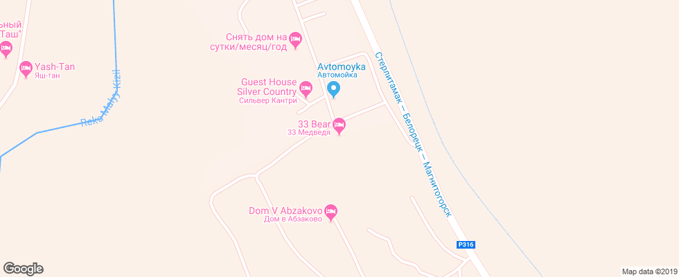 Отель 33 Medvedya на карте России