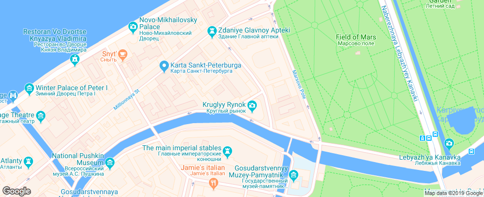Отель 3 Mosta на карте России