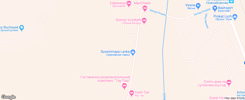 Отель Abzakovo Bungalo Klub на карте России