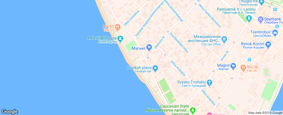 Отель Adelfiya на карте России