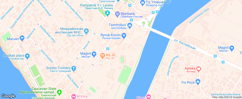 Отель Adriano на карте России
