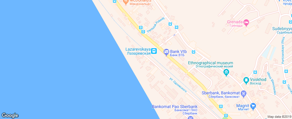 Отель Alana на карте России