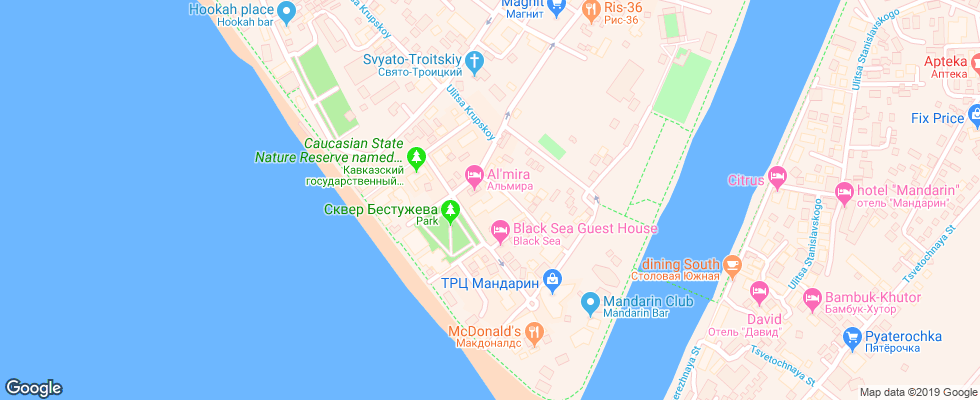 Отель Almira на карте России