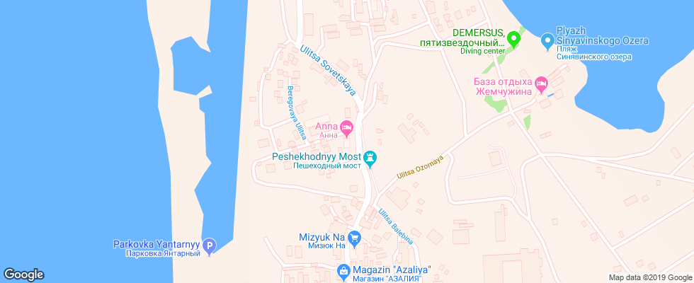 Отель Anna Yantarnyj на карте России
