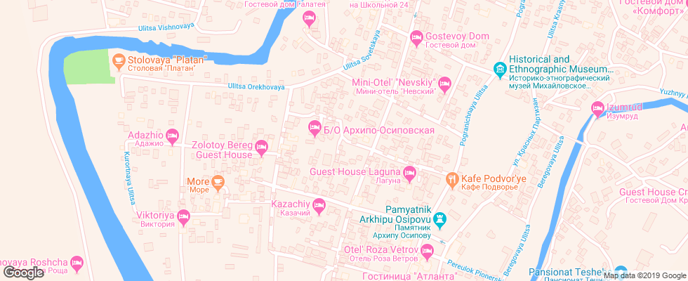 Отель Arhipo-Osipovka B/o на карте России