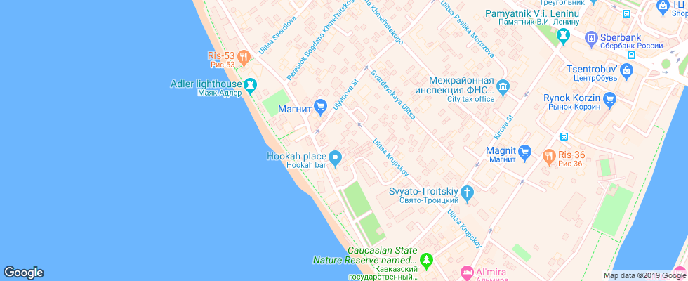 Отель As Otel на карте России