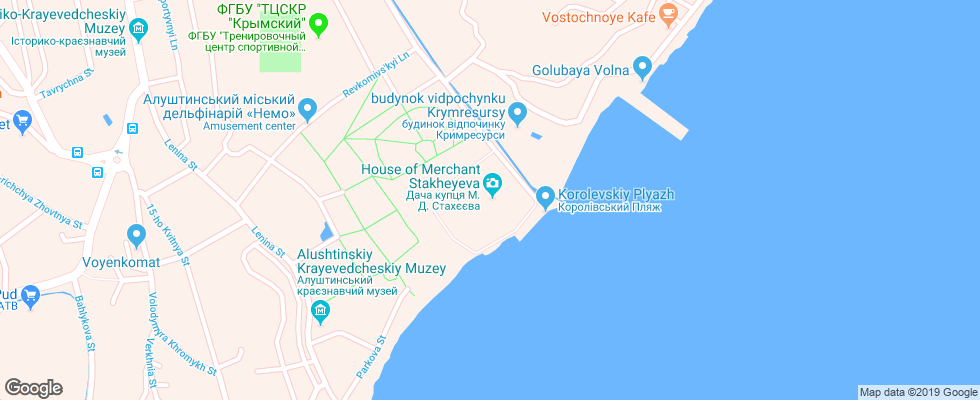 Отель Barton Park на карте России